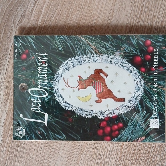 VTG Designs for the Needle Christmas Ornament Cross Stitch Kit 1252 Reindeer - Picture 1 of 4